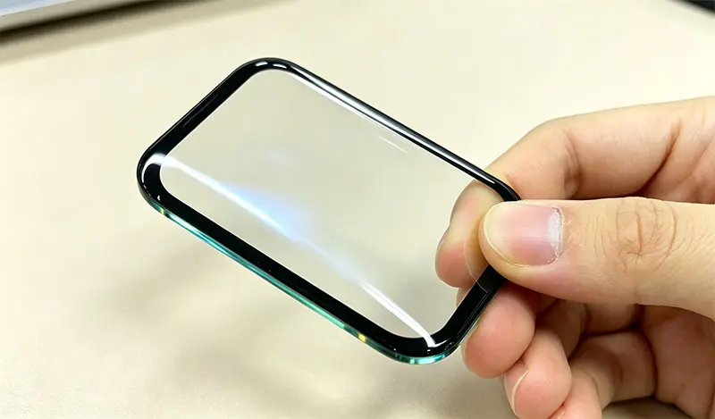 3d glass panel for smart watch