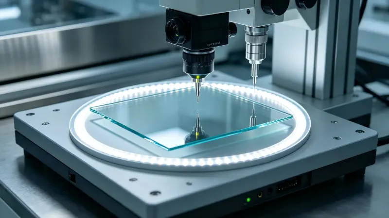 CNC machining process for custom cover glass with drilled holes