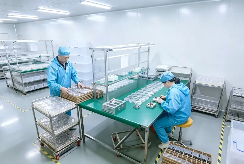 Cleanroom assembly and inspection area for cover glass manufacturing