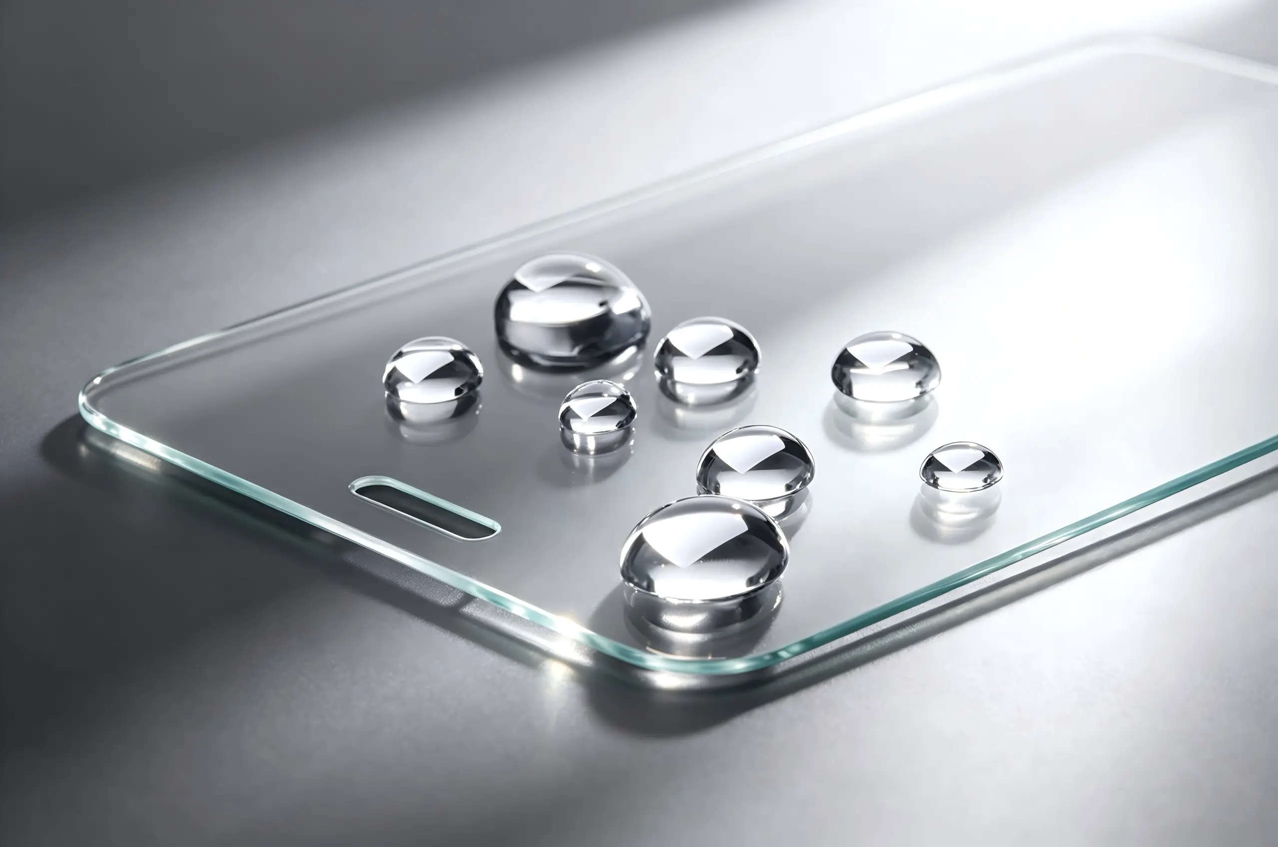 anti fingerprint coated glass