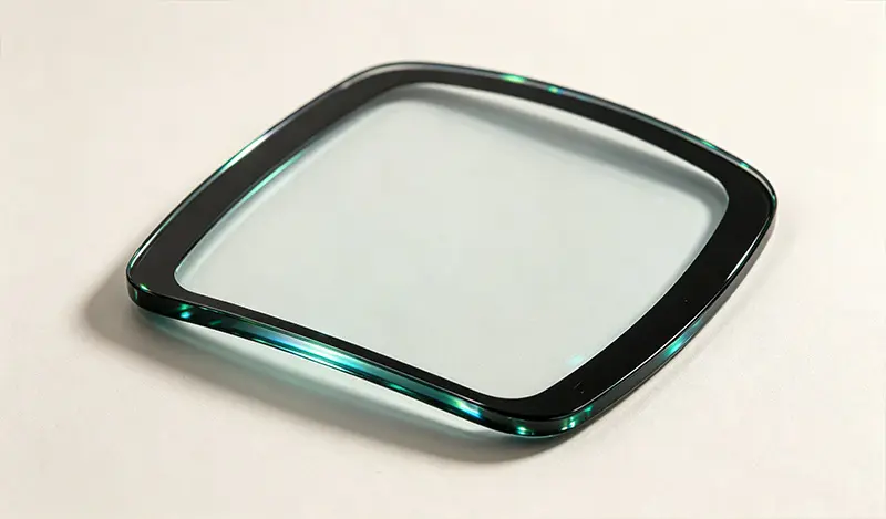 curved glass cover for wearable devices