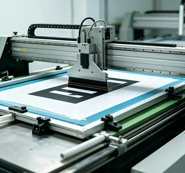 custom cover glass silkscreen printing process