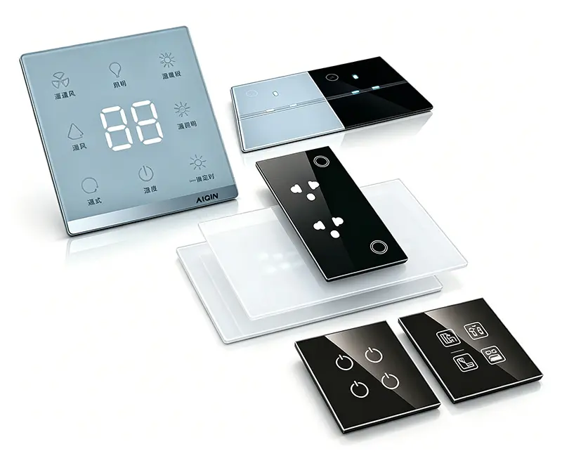 custom glass panel for smart home touch switches