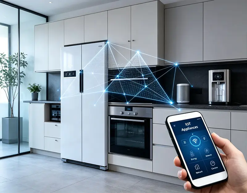 custom glass panels for smart home appliances