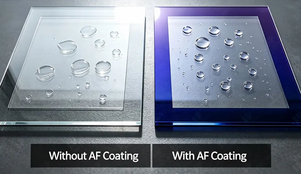 glass with anti fingerprint coating vs without anti fingerprint coating