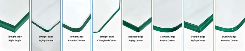 professional cover glass edge work for Angle & Edge